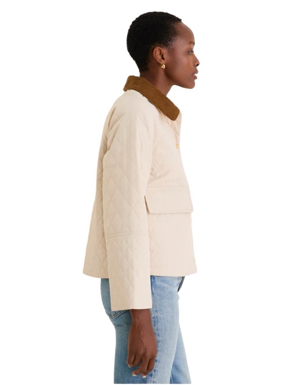 NEW Barbour Kirby Quilted Jacket.
Cream. US 10. NWT - Picture 4 of 9